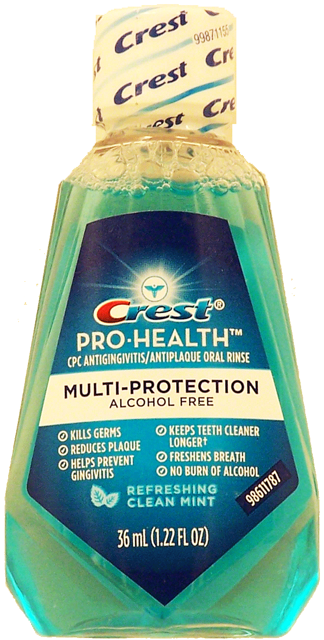 Crest Pro-Health cpc antigingivitis/antiplaque oral rinse, refreshing clean mint, travel size Full-Size Picture